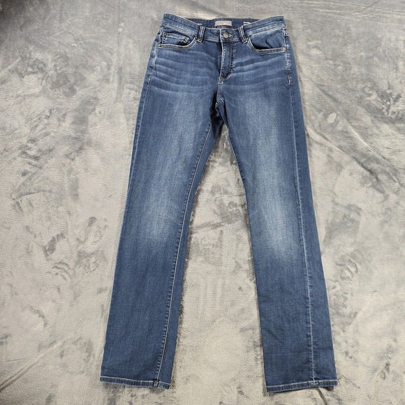 DL1961 Jeans Mens 28x34 Blue Russell Slim Straight Stretch Performance Denim - Picture 2 of 11